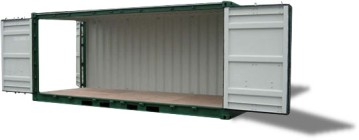 Double doors container